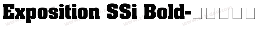 Exposition SSi Bold字体转换